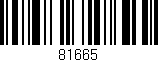 Código de barras (EAN, GTIN, SKU, ISBN): '81665'