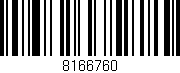 Código de barras (EAN, GTIN, SKU, ISBN): '8166760'