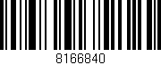 Código de barras (EAN, GTIN, SKU, ISBN): '8166840'