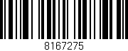 Código de barras (EAN, GTIN, SKU, ISBN): '8167275'