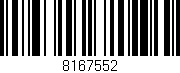 Código de barras (EAN, GTIN, SKU, ISBN): '8167552'