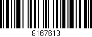 Código de barras (EAN, GTIN, SKU, ISBN): '8167613'