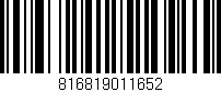 Código de barras (EAN, GTIN, SKU, ISBN): '816819011652'