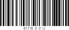 Código de barras (EAN, GTIN, SKU, ISBN): '81716_0_0_U'