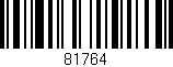 Código de barras (EAN, GTIN, SKU, ISBN): '81764'
