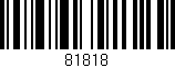 Código de barras (EAN, GTIN, SKU, ISBN): '81818'