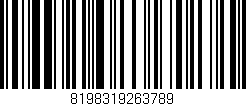 Código de barras (EAN, GTIN, SKU, ISBN): '8198319263789'