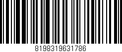 Código de barras (EAN, GTIN, SKU, ISBN): '8198319631786'