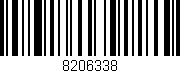 Código de barras (EAN, GTIN, SKU, ISBN): '8206338'