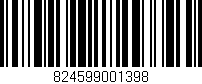 Código de barras (EAN, GTIN, SKU, ISBN): '824599001398'