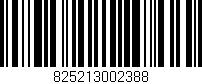 Código de barras (EAN, GTIN, SKU, ISBN): '825213002388'