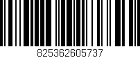 Código de barras (EAN, GTIN, SKU, ISBN): '825362605737'