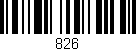 Código de barras (EAN, GTIN, SKU, ISBN): '826'
