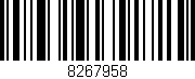 Código de barras (EAN, GTIN, SKU, ISBN): '8267958'
