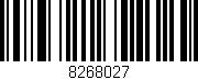 Código de barras (EAN, GTIN, SKU, ISBN): '8268027'