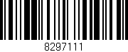 Código de barras (EAN, GTIN, SKU, ISBN): '8297111'