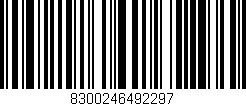 Código de barras (EAN, GTIN, SKU, ISBN): '8300246492297'