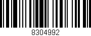 Código de barras (EAN, GTIN, SKU, ISBN): '8304992'