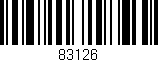 Código de barras (EAN, GTIN, SKU, ISBN): '83126'