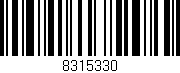 Código de barras (EAN, GTIN, SKU, ISBN): '8315330'
