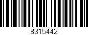 Código de barras (EAN, GTIN, SKU, ISBN): '8315442'