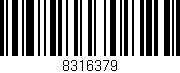 Código de barras (EAN, GTIN, SKU, ISBN): '8316379'