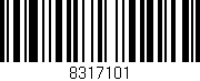Código de barras (EAN, GTIN, SKU, ISBN): '8317101'