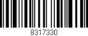 Código de barras (EAN, GTIN, SKU, ISBN): '8317330'