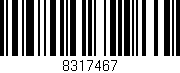 Código de barras (EAN, GTIN, SKU, ISBN): '8317467'