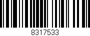 Código de barras (EAN, GTIN, SKU, ISBN): '8317533'