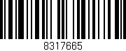 Código de barras (EAN, GTIN, SKU, ISBN): '8317665'