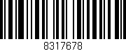 Código de barras (EAN, GTIN, SKU, ISBN): '8317678'