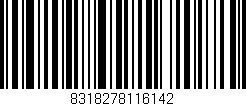 Código de barras (EAN, GTIN, SKU, ISBN): '8318278116142'