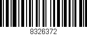 Código de barras (EAN, GTIN, SKU, ISBN): '8326372'