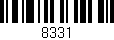 Código de barras (EAN, GTIN, SKU, ISBN): '8331'