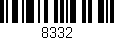 Código de barras (EAN, GTIN, SKU, ISBN): '8332'