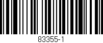 Código de barras (EAN, GTIN, SKU, ISBN): '83355-1'