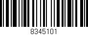 Código de barras (EAN, GTIN, SKU, ISBN): '8345101'