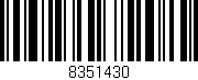 Código de barras (EAN, GTIN, SKU, ISBN): '8351430'