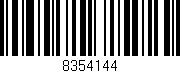 Código de barras (EAN, GTIN, SKU, ISBN): '8354144'