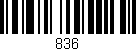 Código de barras (EAN, GTIN, SKU, ISBN): '836'