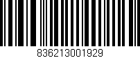 Código de barras (EAN, GTIN, SKU, ISBN): '836213001929'