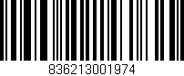 Código de barras (EAN, GTIN, SKU, ISBN): '836213001974'