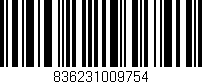 Código de barras (EAN, GTIN, SKU, ISBN): '836231009754'