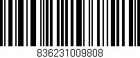 Código de barras (EAN, GTIN, SKU, ISBN): '836231009808'