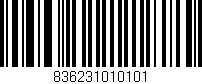 Código de barras (EAN, GTIN, SKU, ISBN): '836231010101'