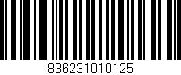 Código de barras (EAN, GTIN, SKU, ISBN): '836231010125'