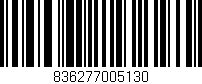 Código de barras (EAN, GTIN, SKU, ISBN): '836277005130'