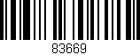 Código de barras (EAN, GTIN, SKU, ISBN): '83669'