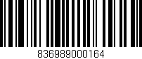 Código de barras (EAN, GTIN, SKU, ISBN): '836989000164'